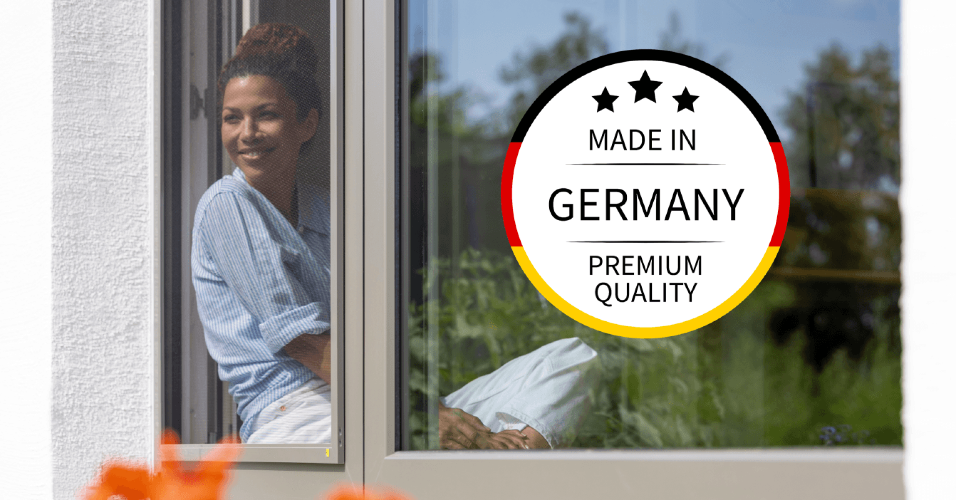 Fenster mit Made in Germany Premium Quality Siegel